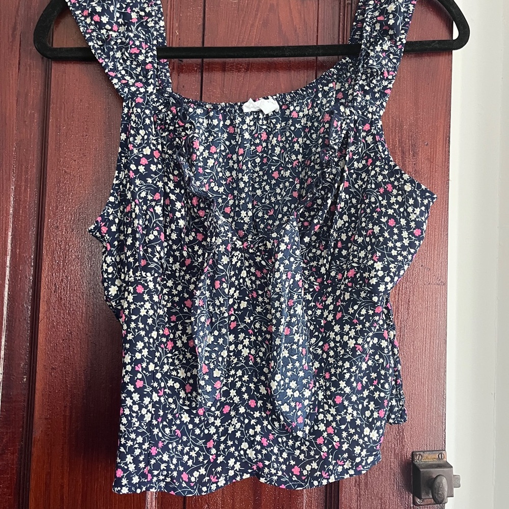 Sienna Sky Navy Floral Tank Top